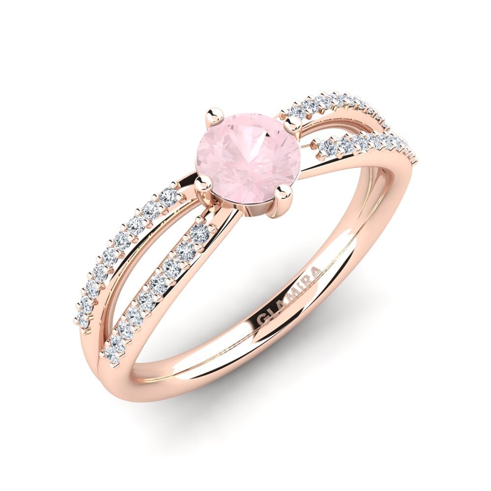Rose Quartz Engagement Ring Aniyalise
