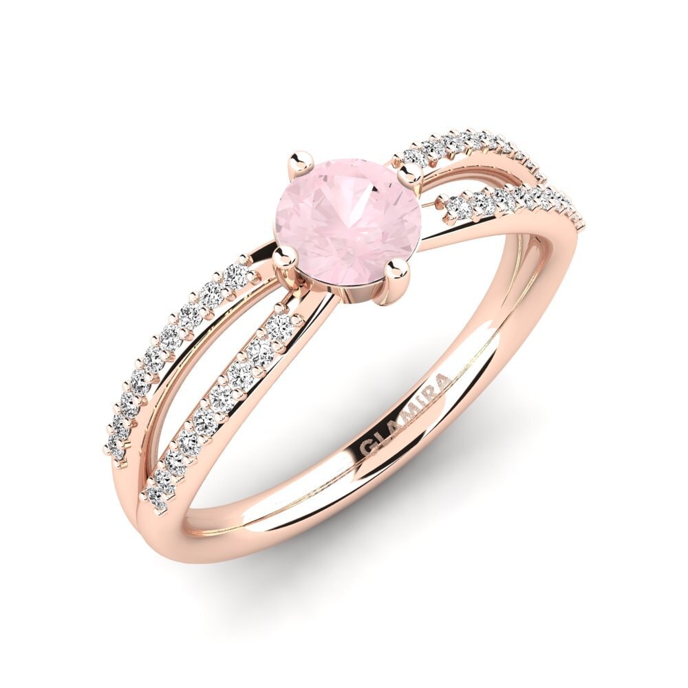 Rose Quartz Engagement Ring Aniyalise