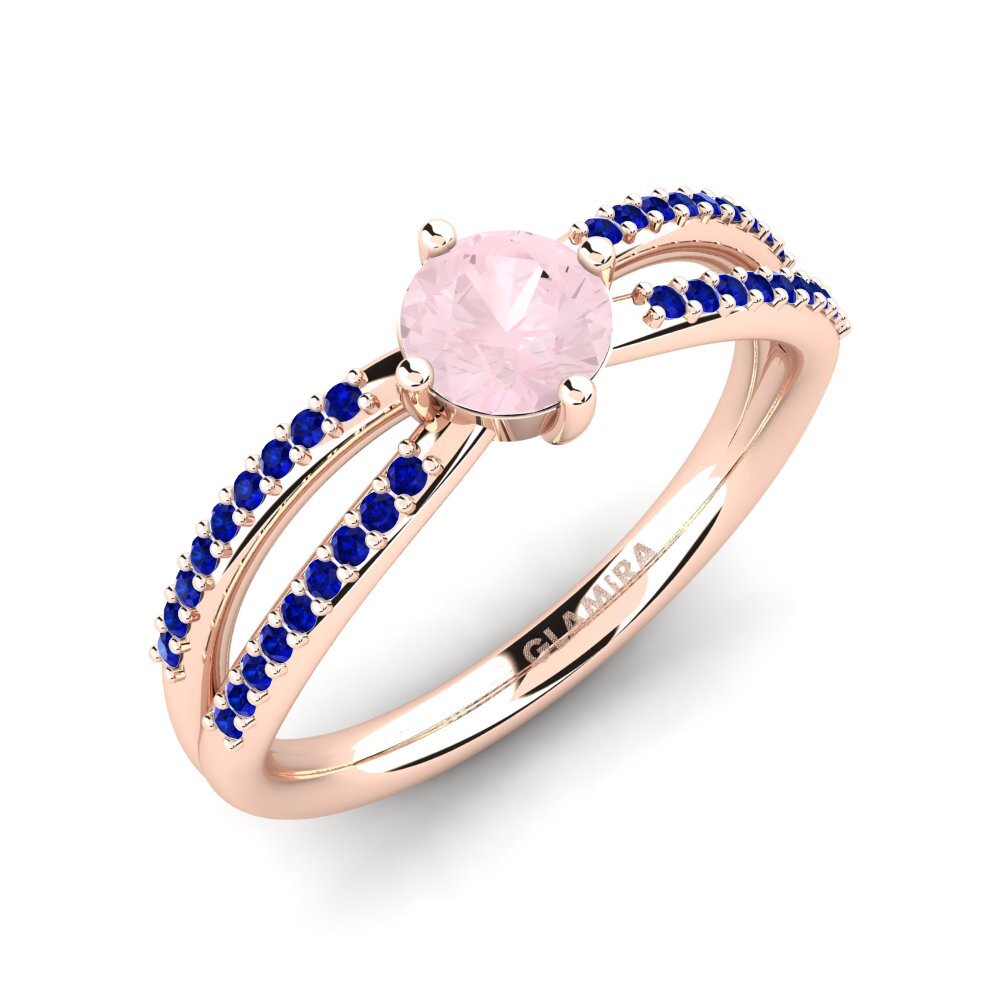 Rose Quartz Engagement Ring Aniyalise