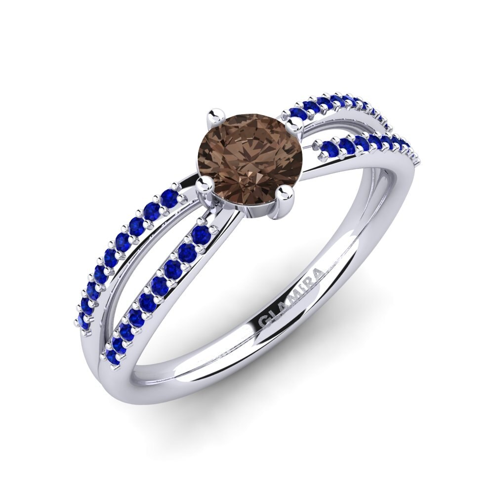 9K White Gold Engagement Ring Aniyalise
