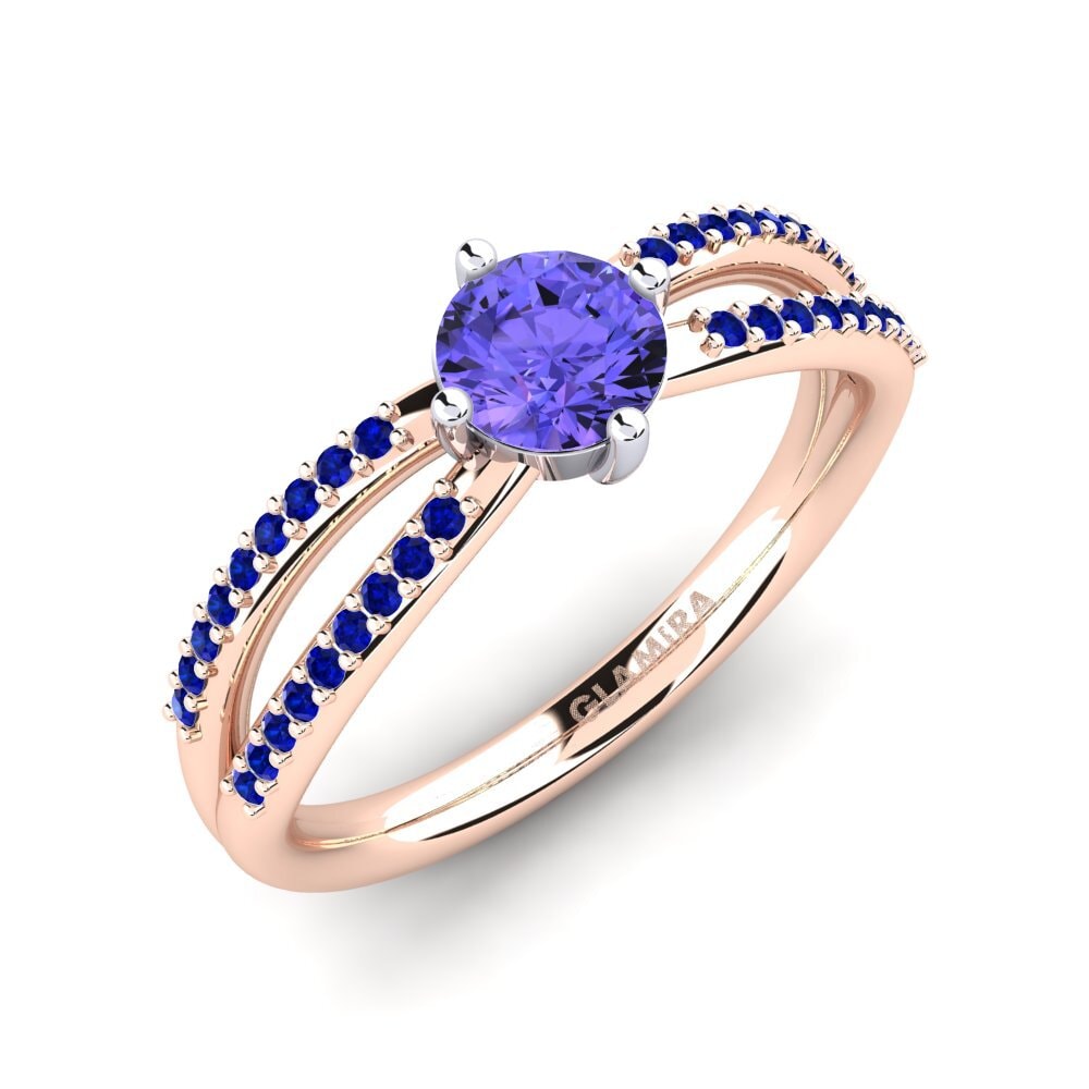 18ct Rose & White Gold Engagement Ring Aniyalise