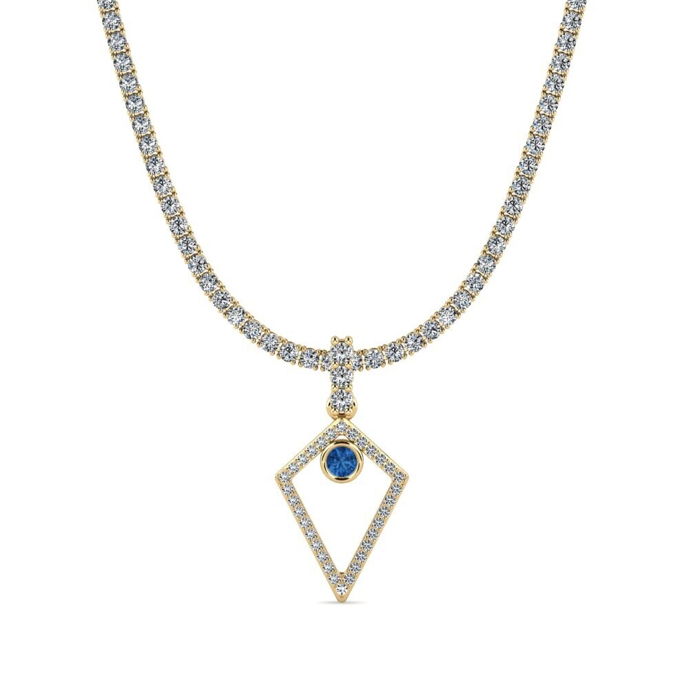 Dark Blue Zirconia Tennis Anizing