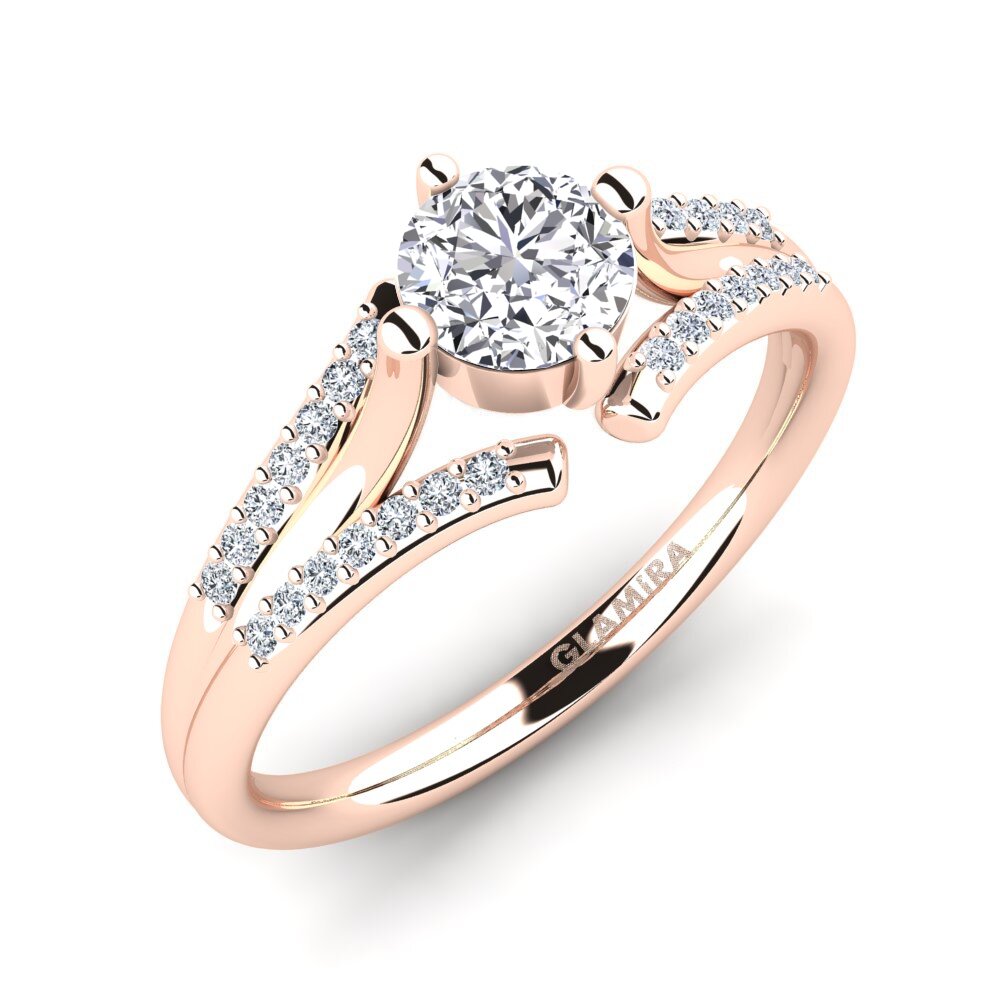 Or rose 585 Bague de fiançailles Anjeliett