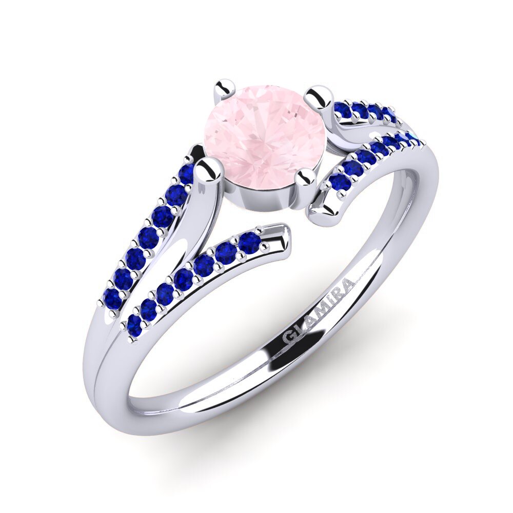Rose Quartz Engagement Ring Anjeliett