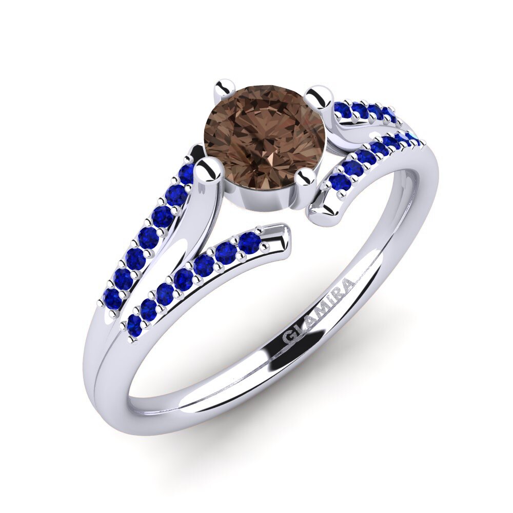 Smoky Quartz Engagement Ring Anjeliett
