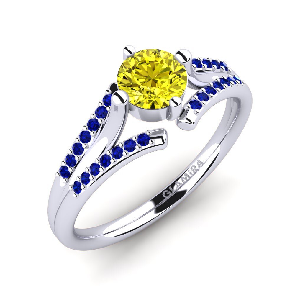 14ct White Gold Engagement Ring Anjeliett