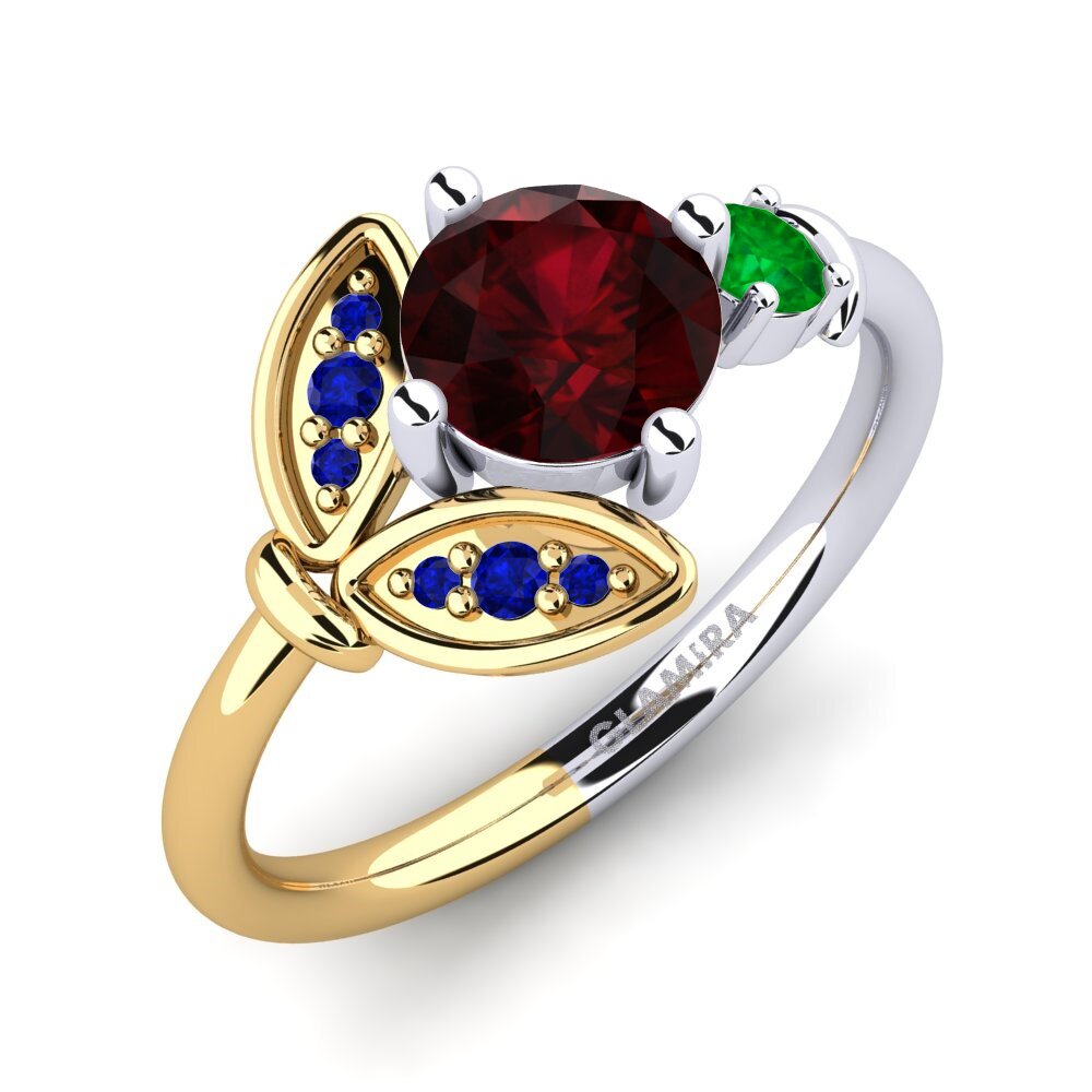 14ct White & Yellow Gold Ring Anmolika