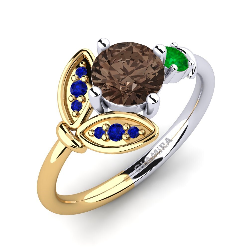 14ct White / Yellow Gold Ring Anmolika