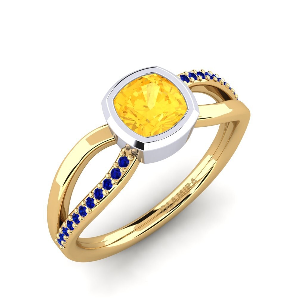14k Yellow & White Gold Engagement Ring Annecia