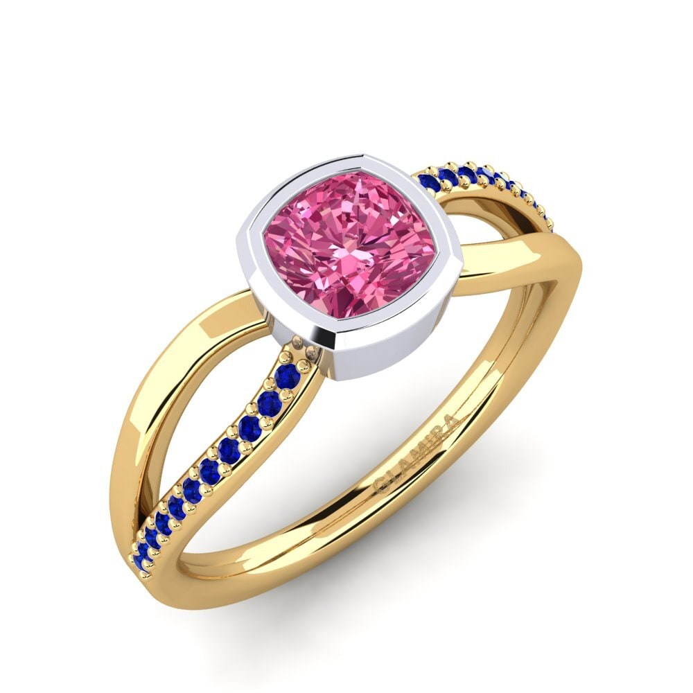 14ct Yellow & White Gold Engagement Ring Annecia