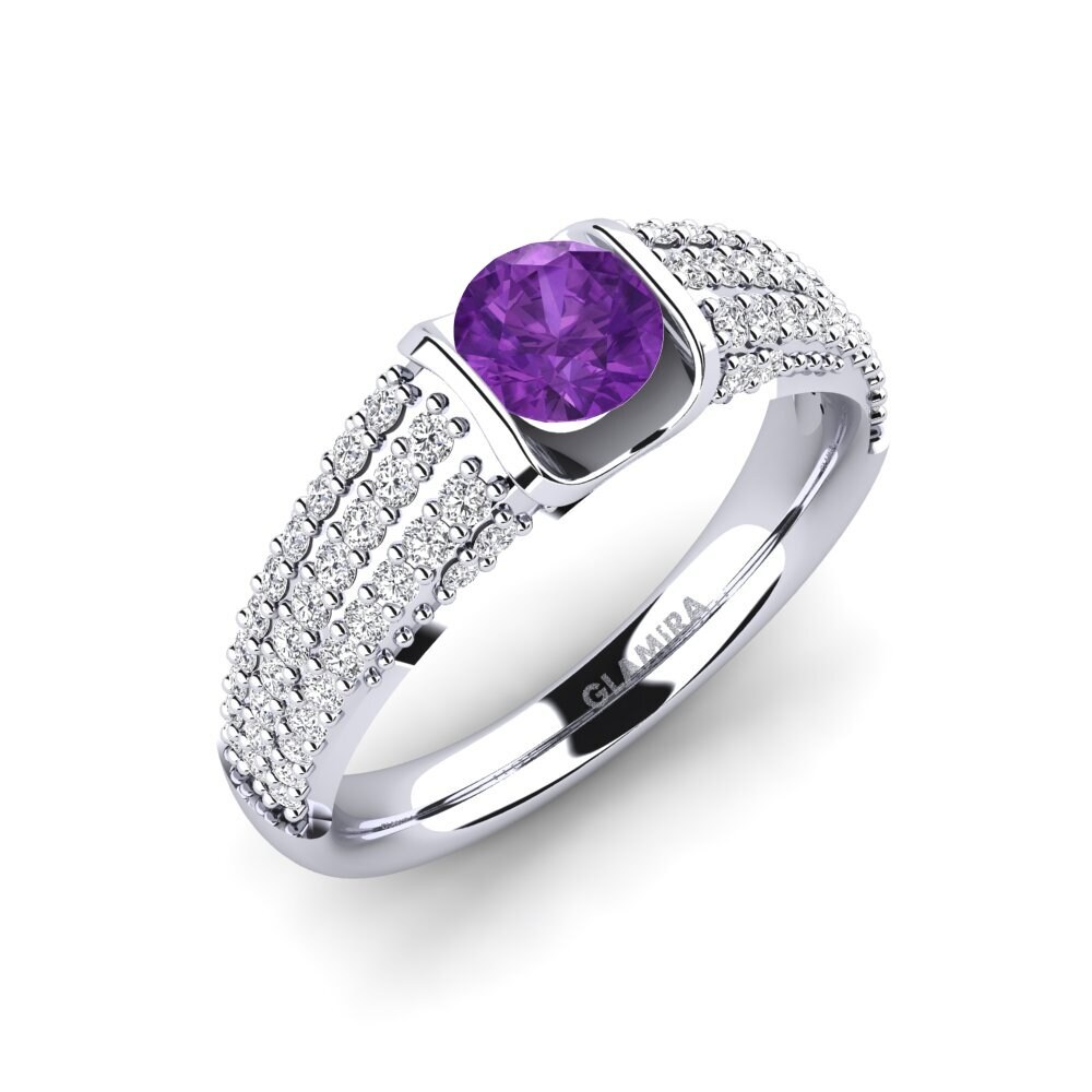 Amethyst Engagement Ring Annecy