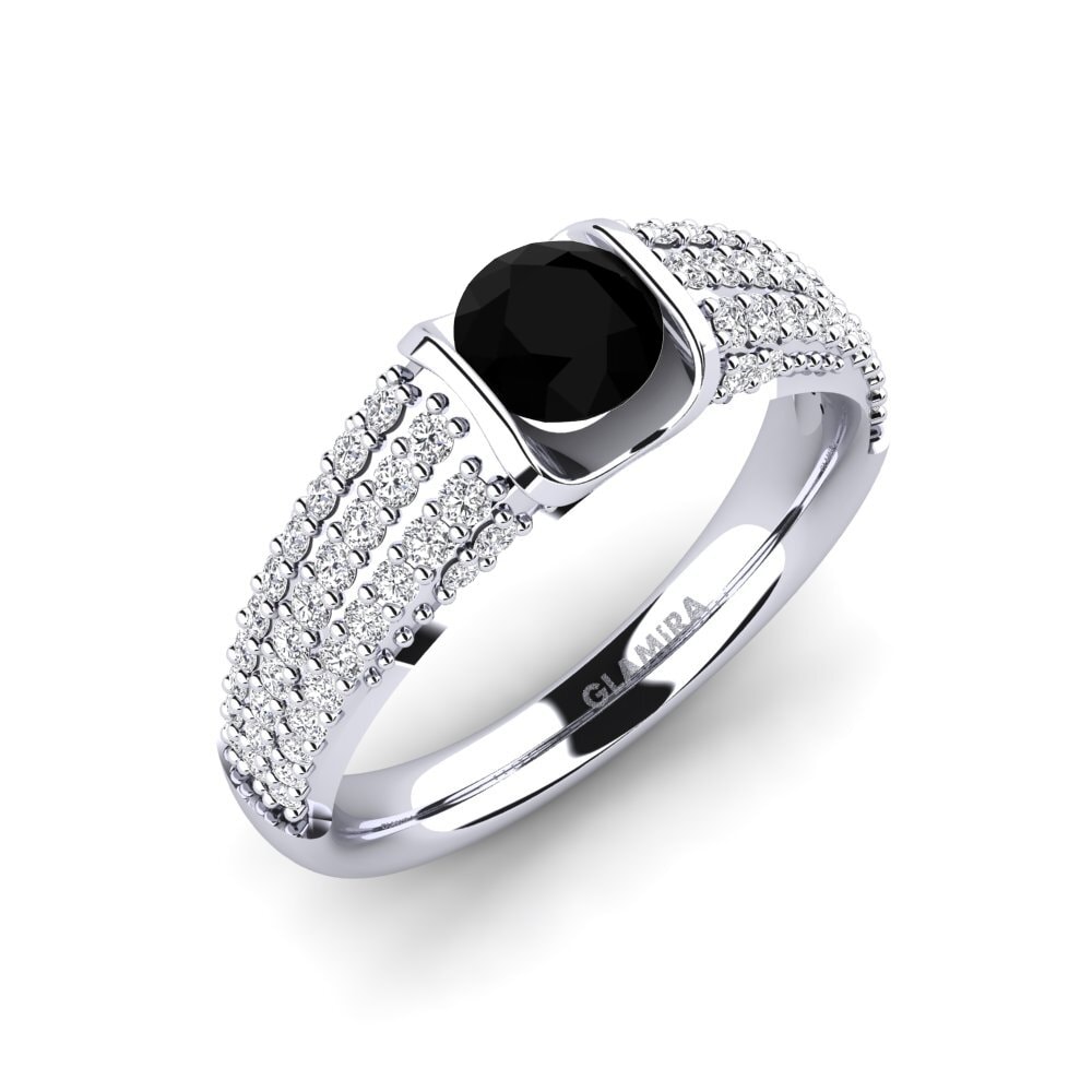 Onyx Noir Bague de fiançailles Annecy