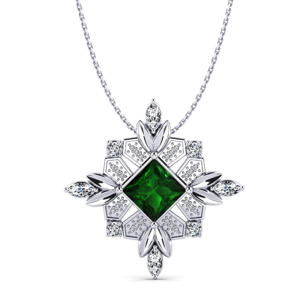 Princess Green Tourmaline Women's Pendant Annelise