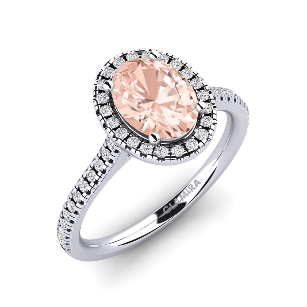 Morganite Engagement Ring Anni 1.09 crt