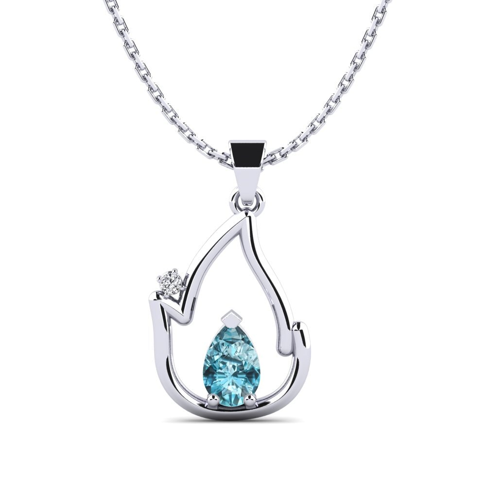 Blue Zircon Women's Pendant Anninar