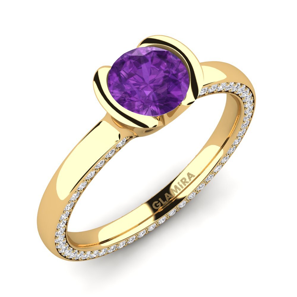 Amethyst Engagement Ring Annora