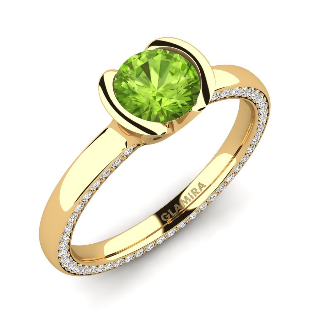 Peridot Engagement Ring Annora