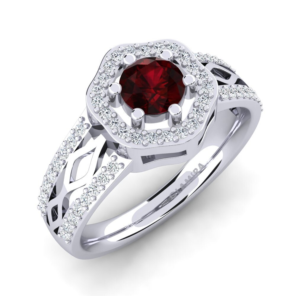 Garnet Engagement Ring Anrika