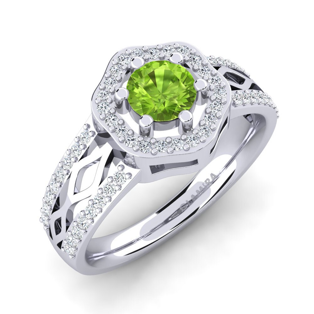Peridot Engagement Ring Anrika
