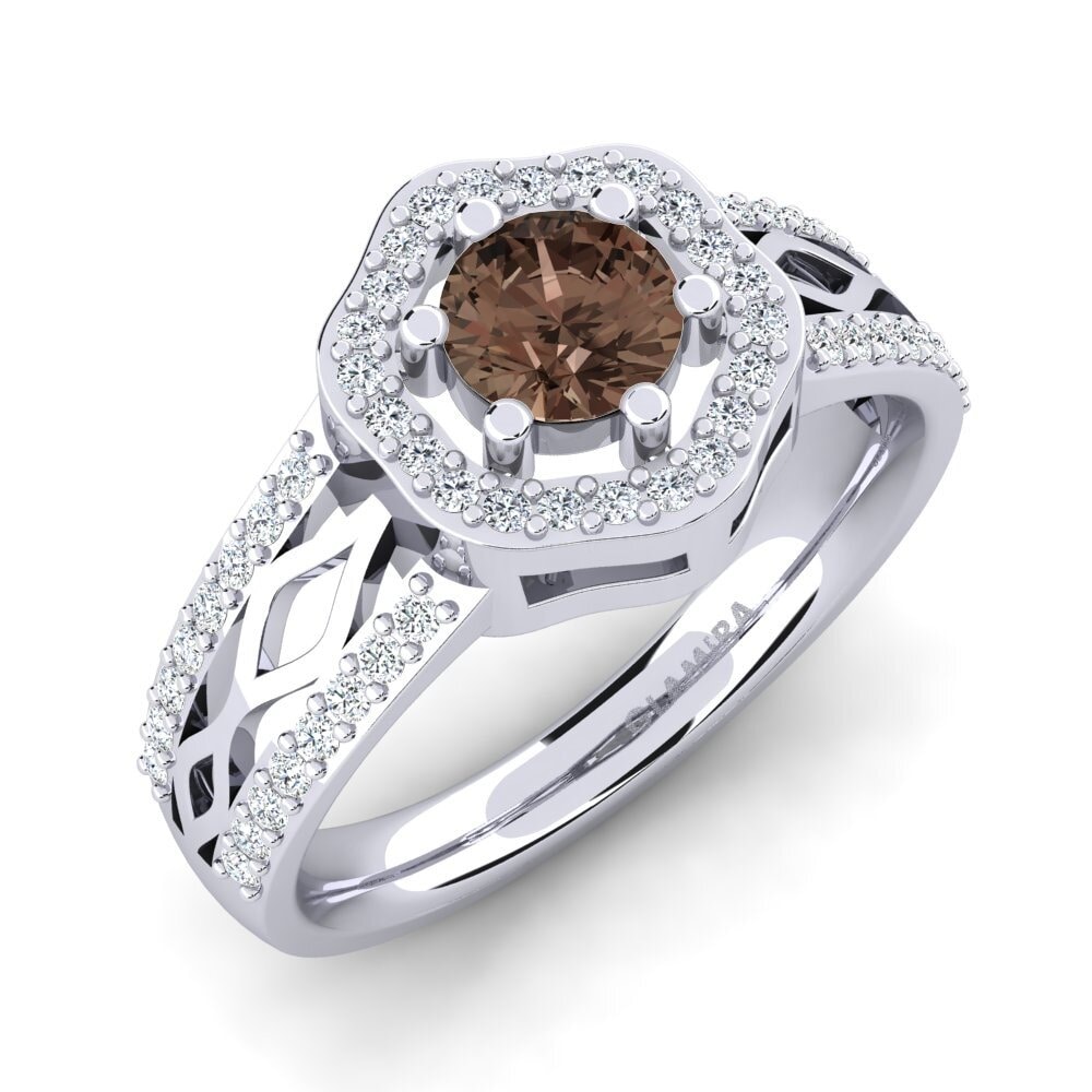 Smoky Quartz Engagement Ring Anrika