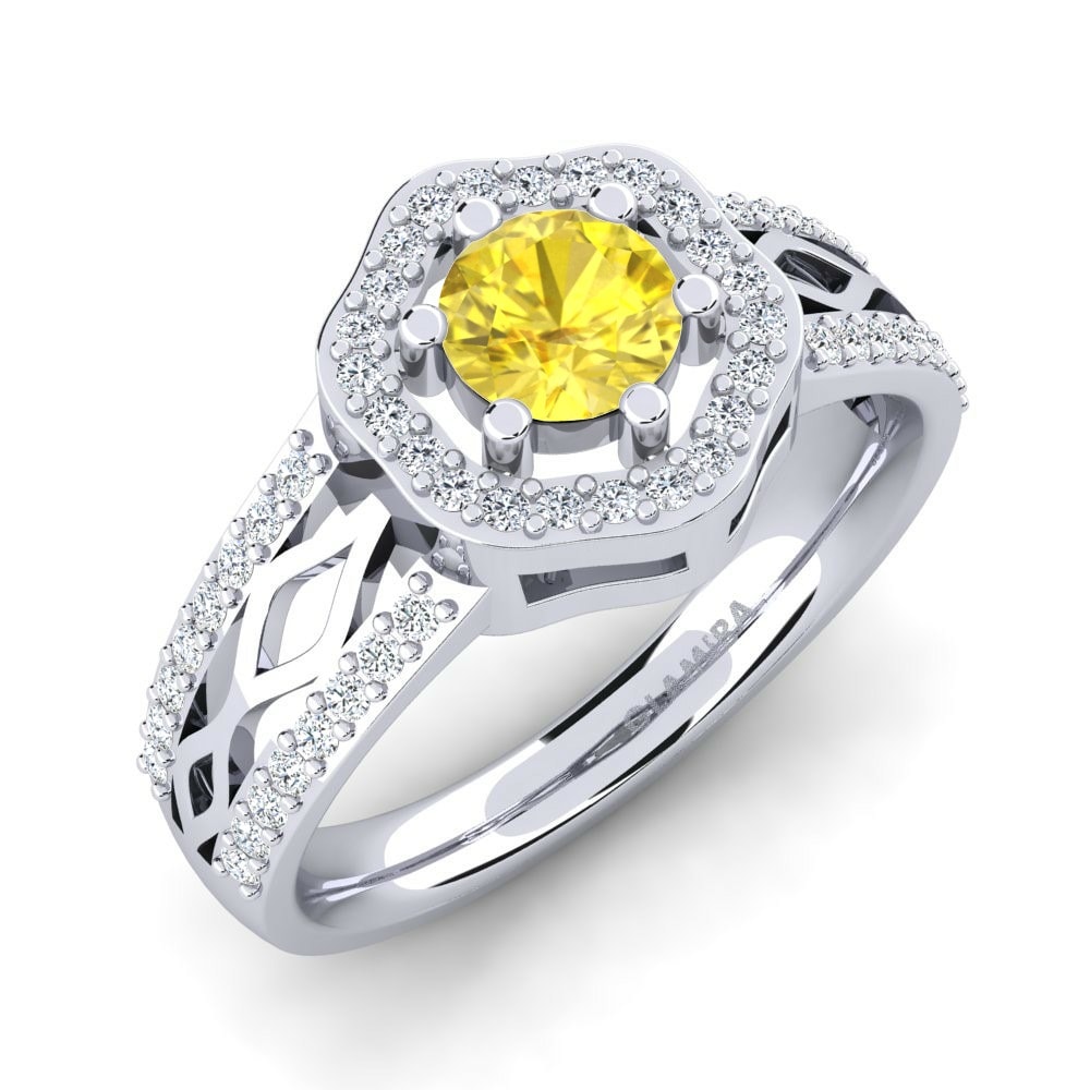 Yellow Sapphire Engagement Ring Anrika
