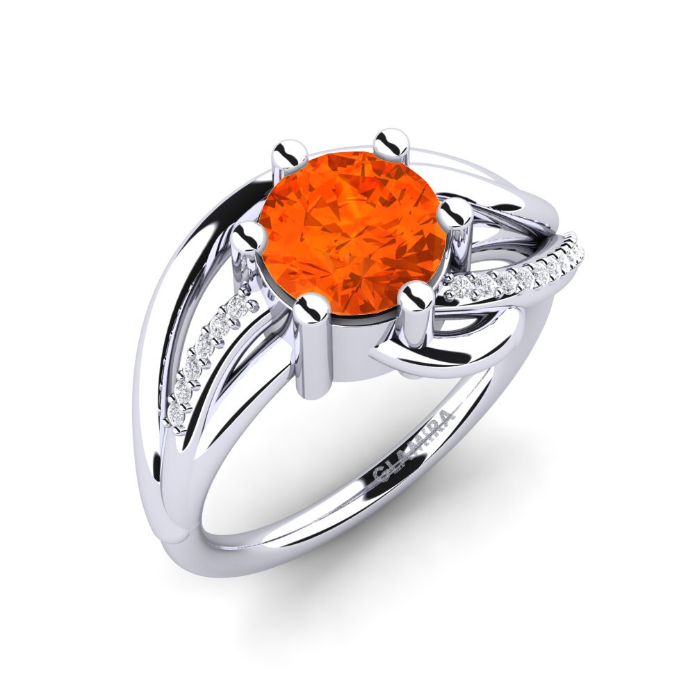 Fire-Opal Engagement Ring Ansonya