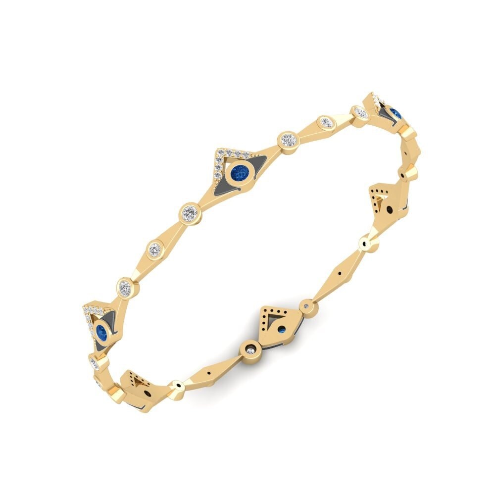 Circonita Azul Oscuro Brazalete de mujer Antarika