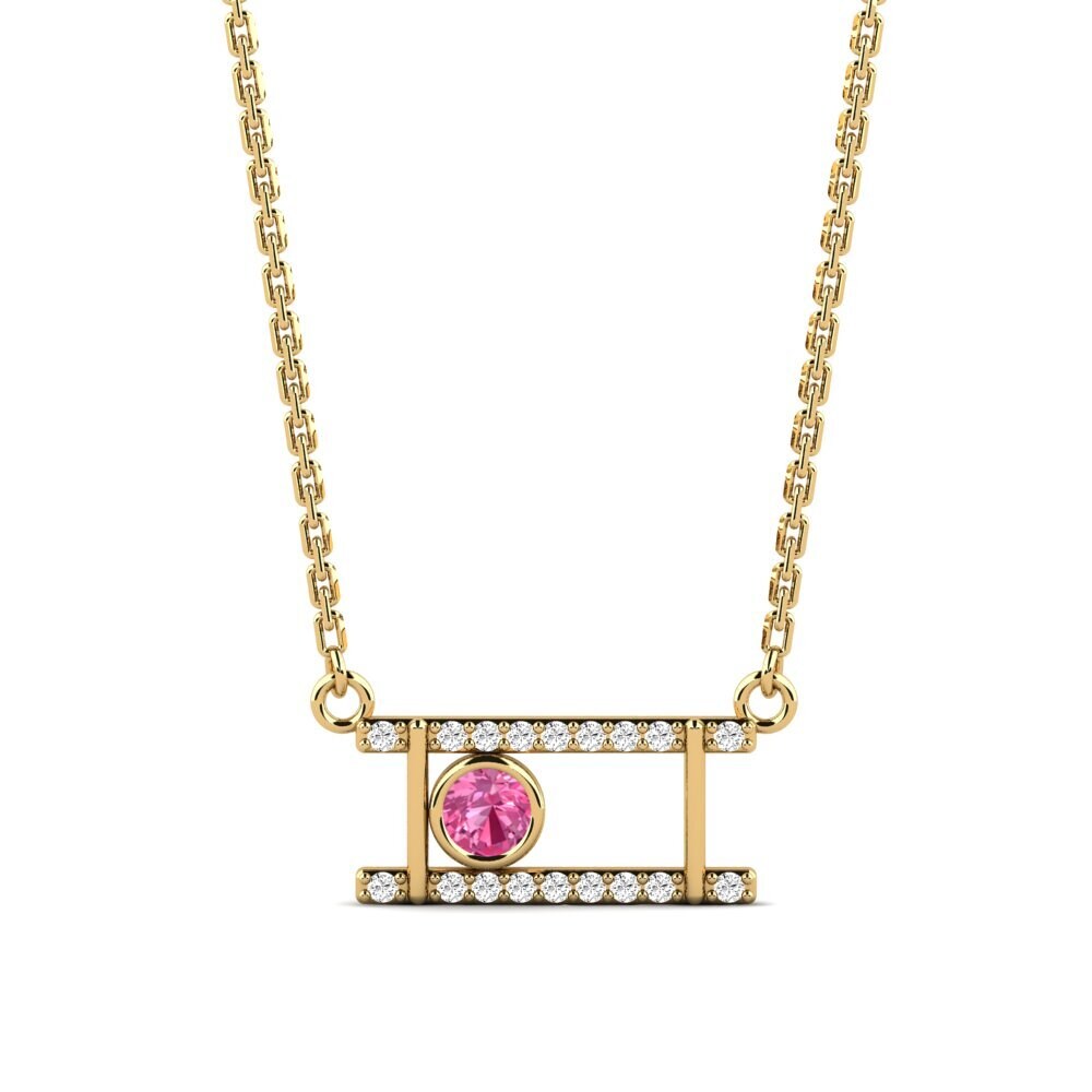 Pink Tourmaline Women's Necklace Antero