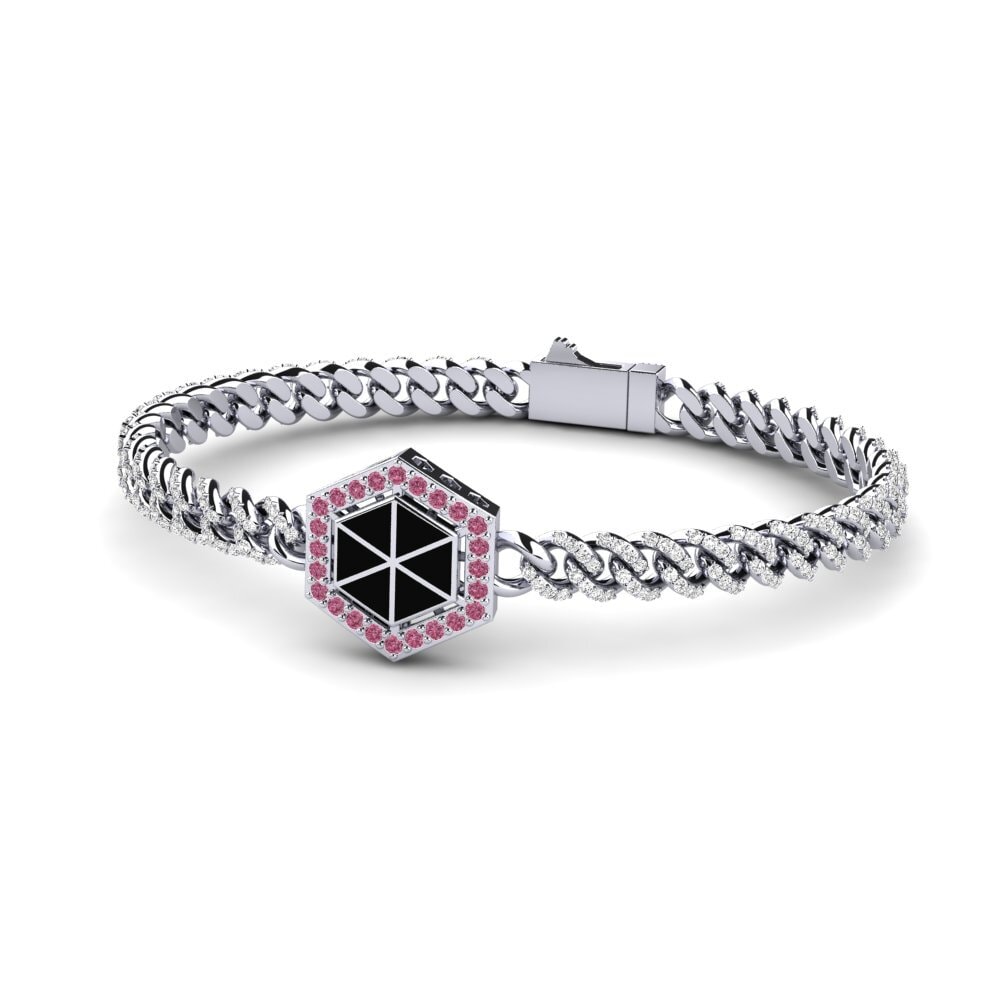 Rhodolite Garnet Women's Bracelet Anterty