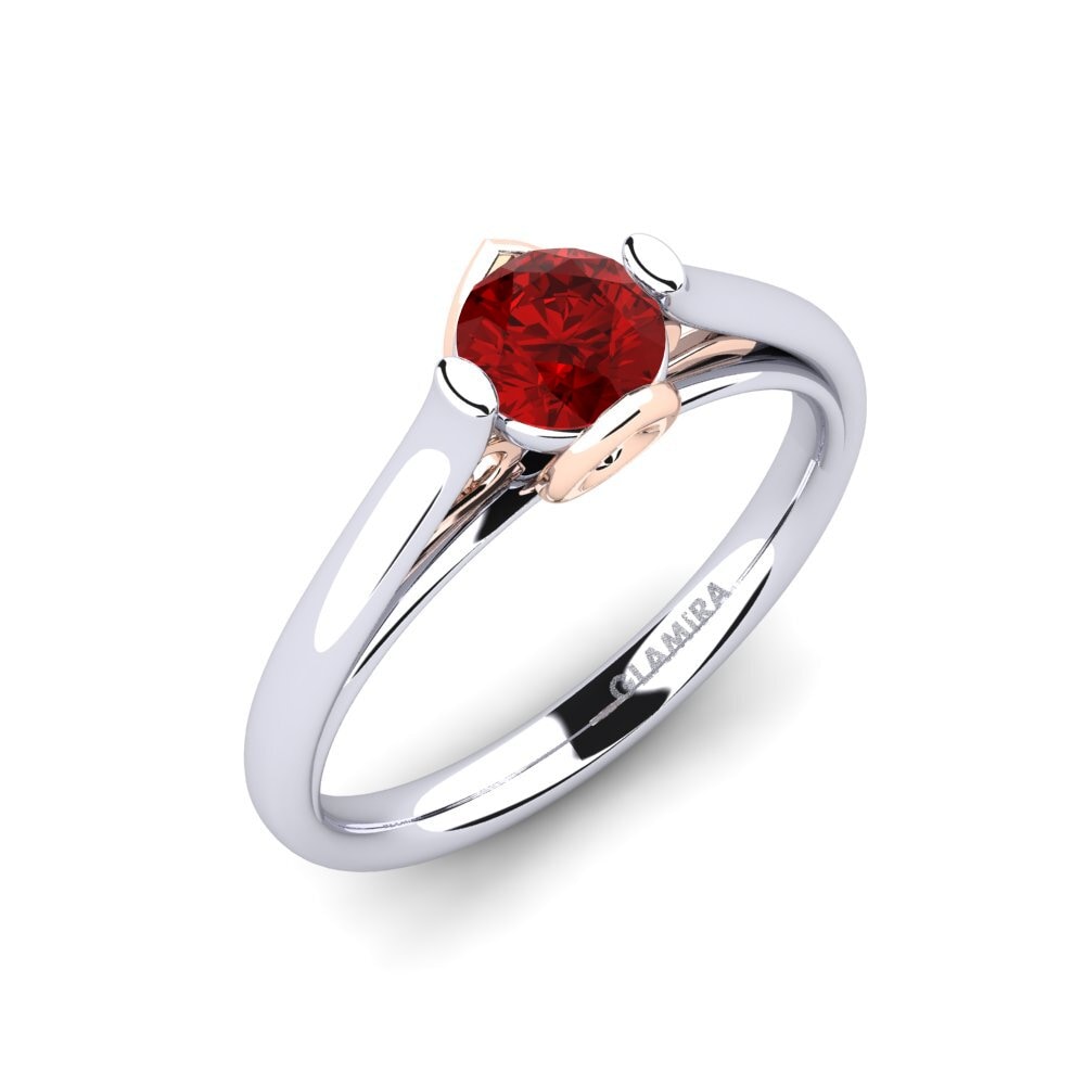 Ruby (Lab Created) Engagement Ring Antesha