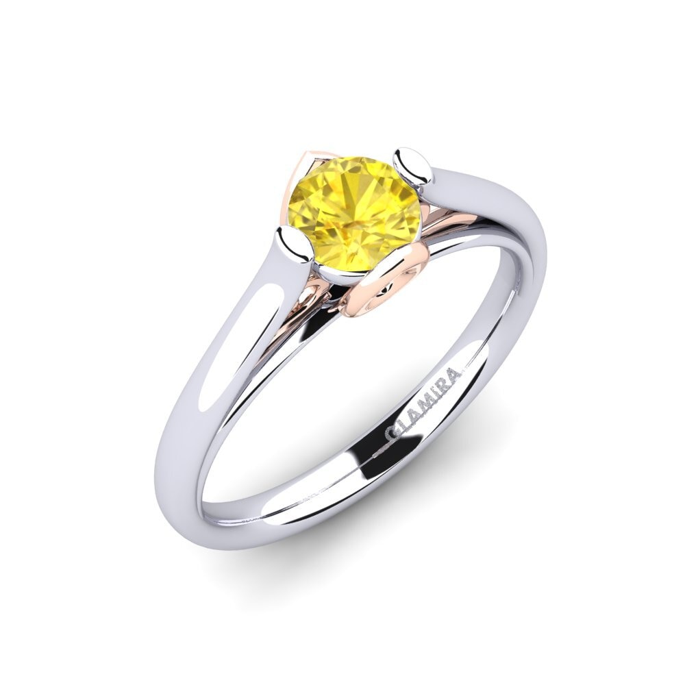 Yellow Sapphire Engagement Ring Antesha