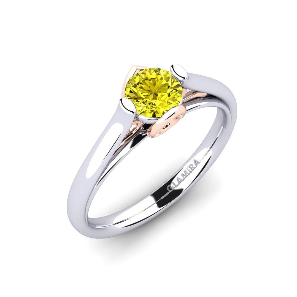 Yellow Diamond Engagement Ring Antesha
