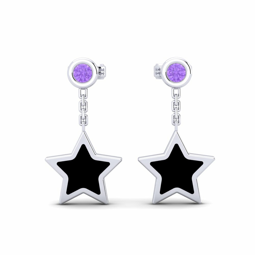 Amethyst Women's Earring Anther