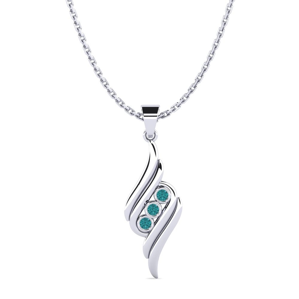 Diamant Bleu Pendentif pour femme Antoine