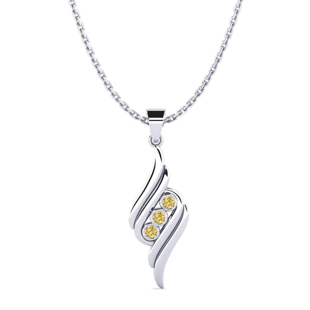 Diamante Amarillo Colgante de Mujer Antoine