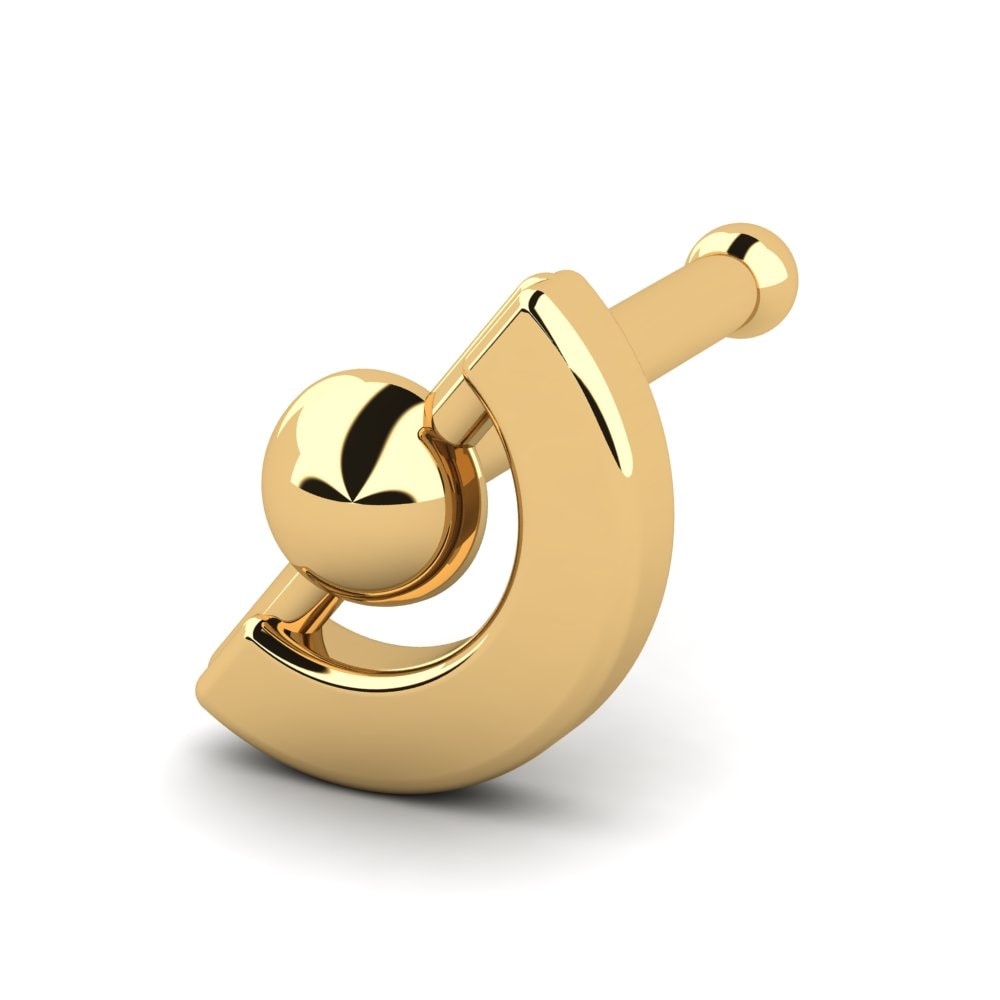 18K Geel Goud Neus Pin Antonette