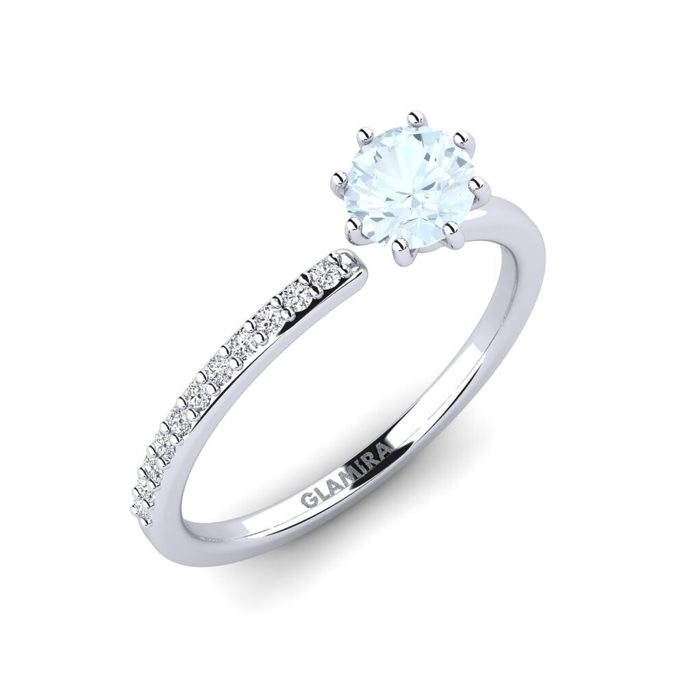 Aquamarine Engagement Ring Antor