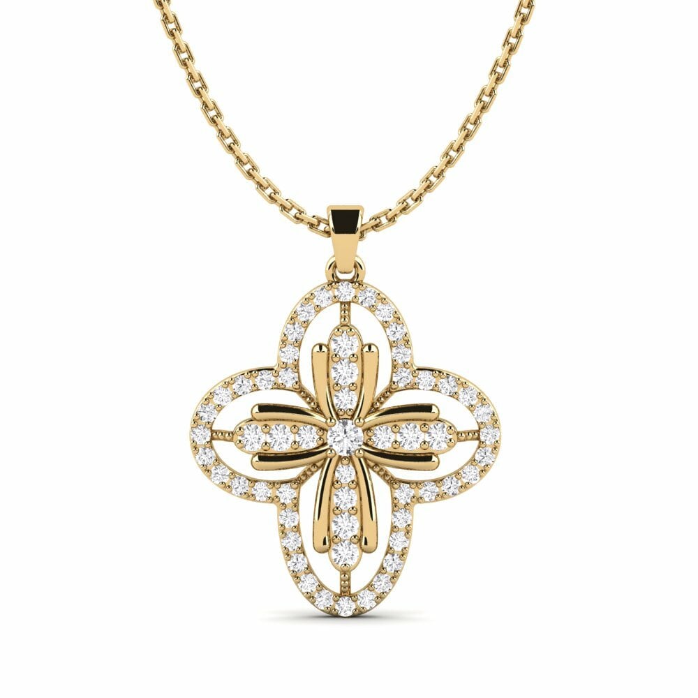 White sapphire Pendant Anweor
