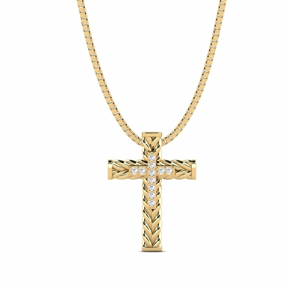 Oro Giallo 750 Ciondolo da uomo Apance