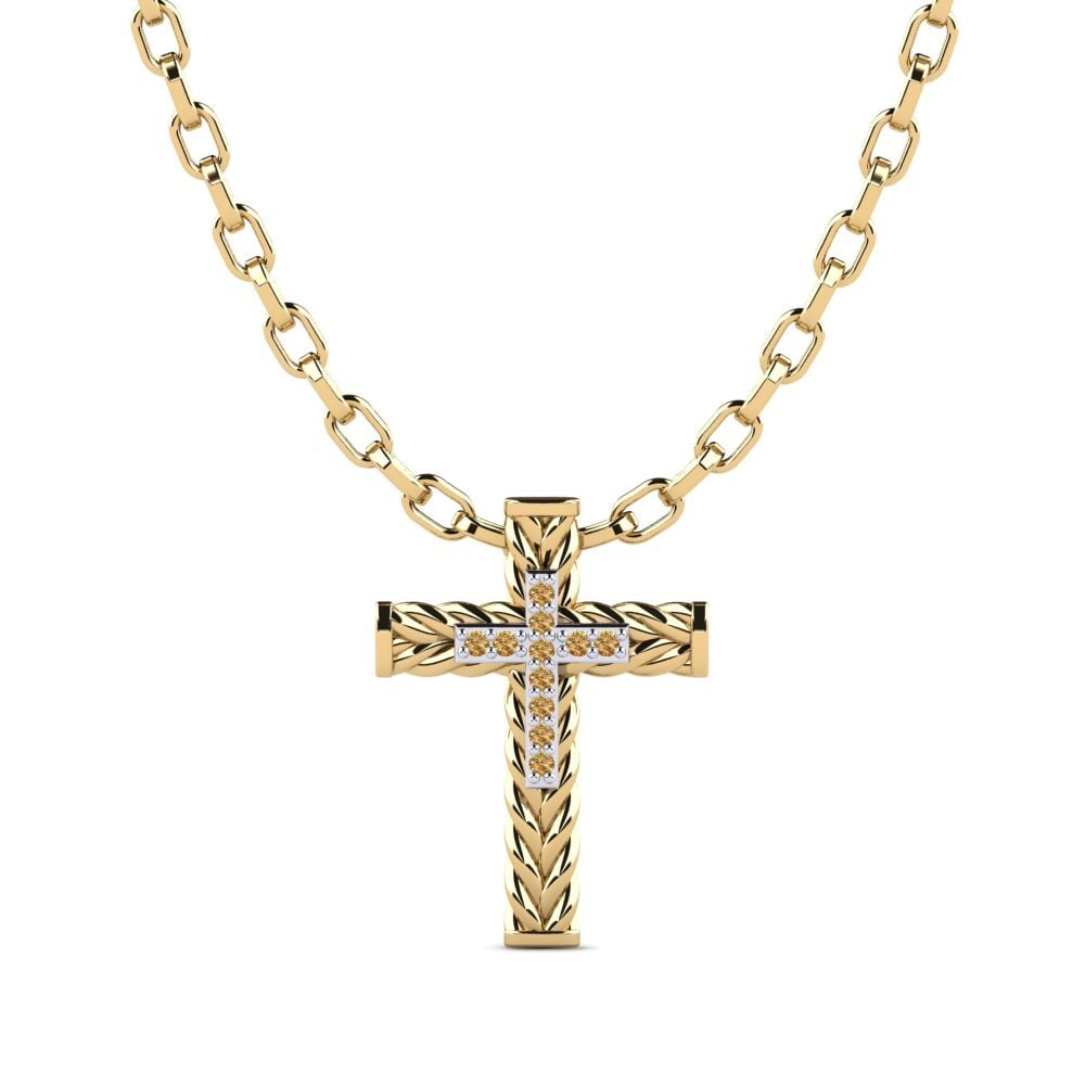 Diamante café Colgante para hombre Apance