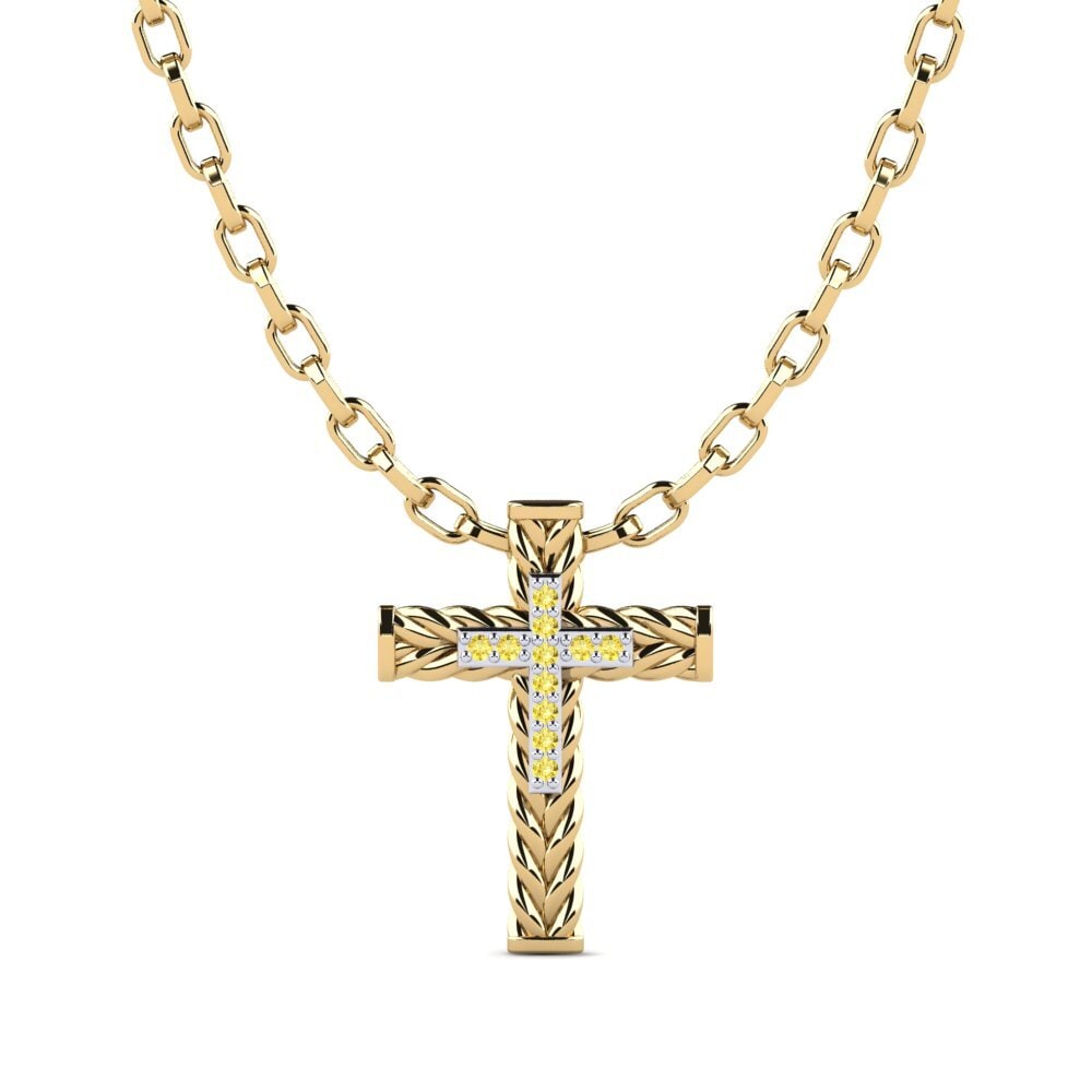 Yellow Sapphire Men's Pendant Apance