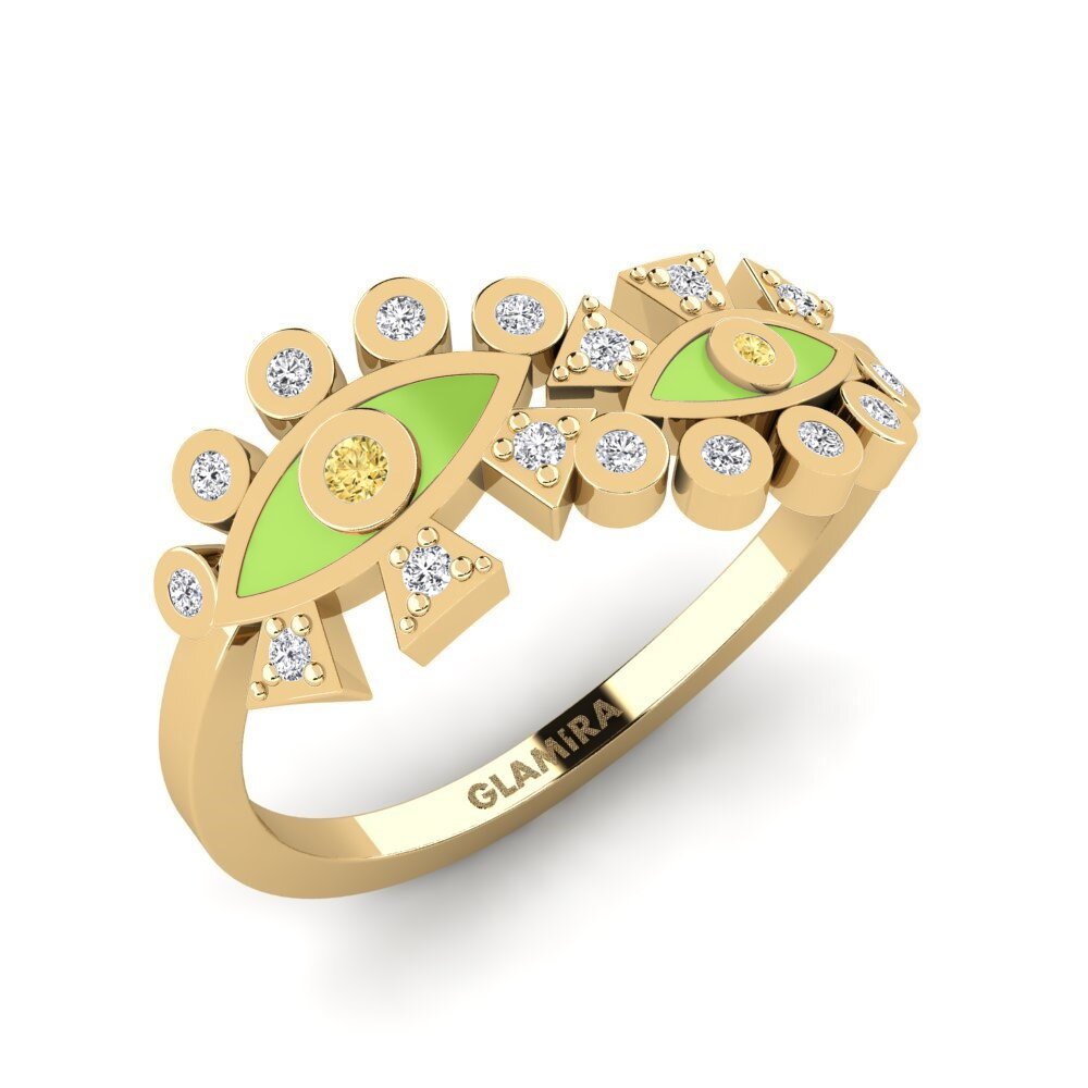Diamante Amarillo Anillo Aphrodis