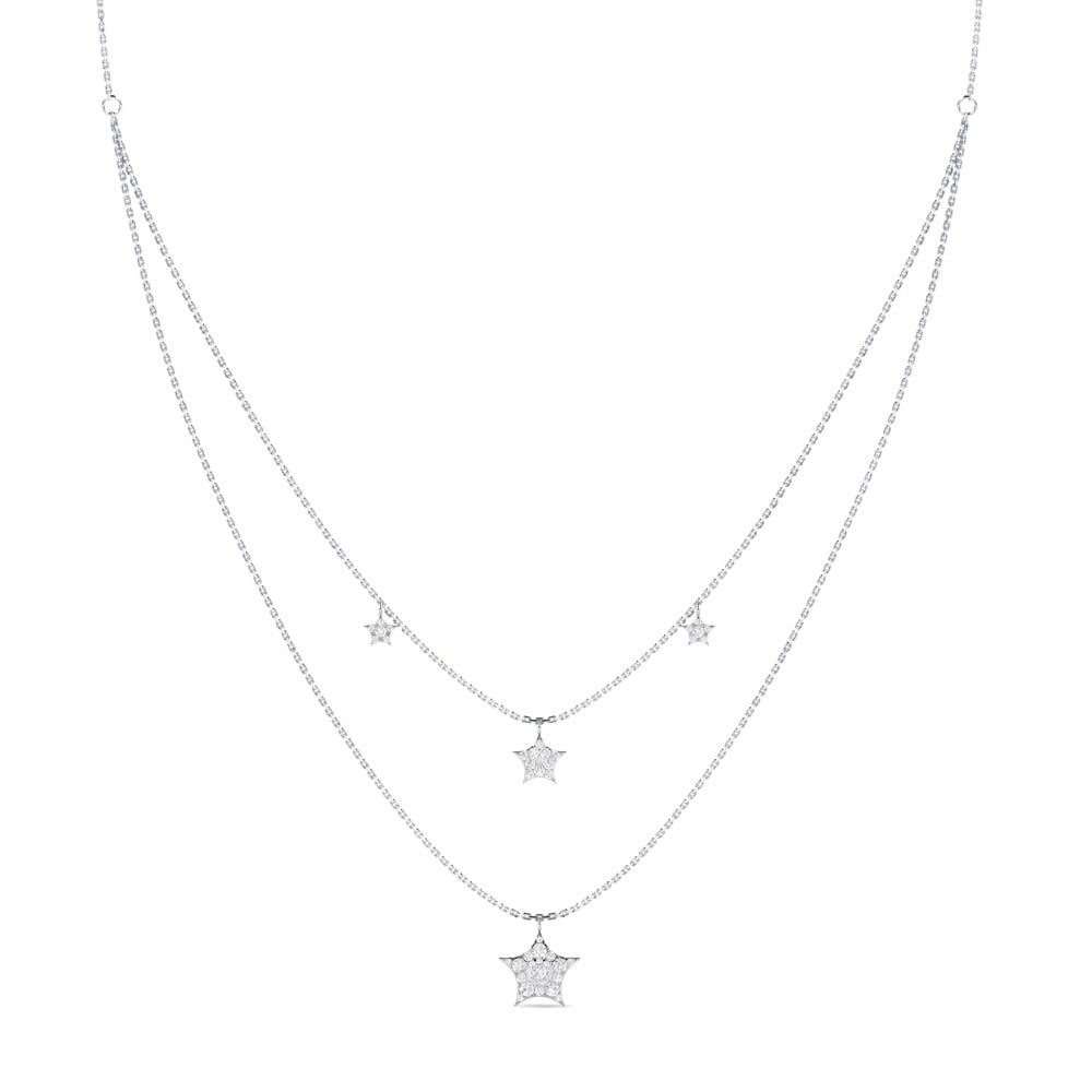 White sapphire Necklace Aphros