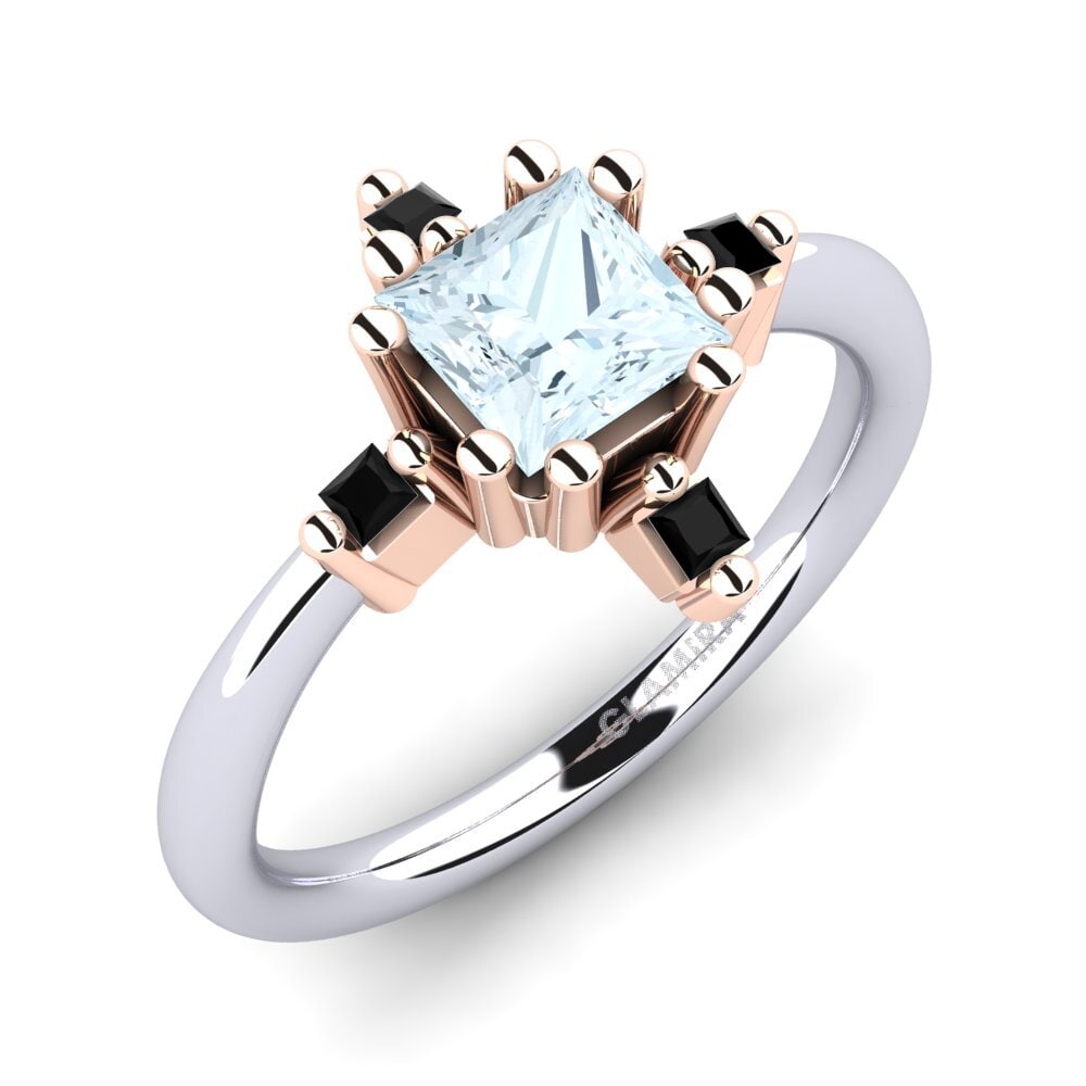 Aquamarine Engagement Ring Apifera