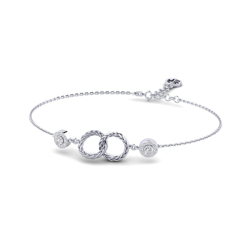 Platine 950 Diamant Bracelet pour femme Apnapon