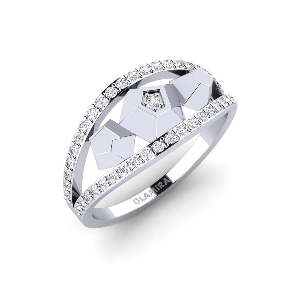 18ct White Gold Ring Apogee