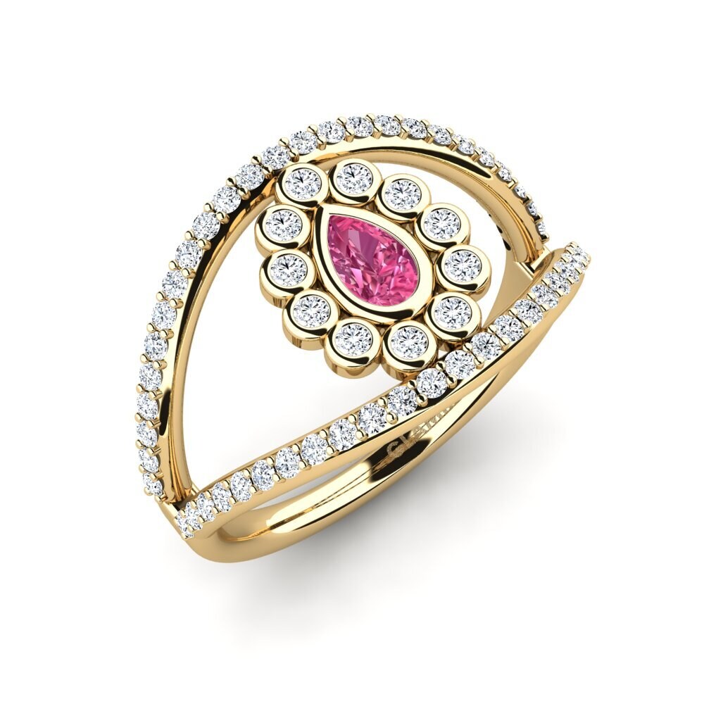 Pink Tourmaline Engagement Ring Aposta