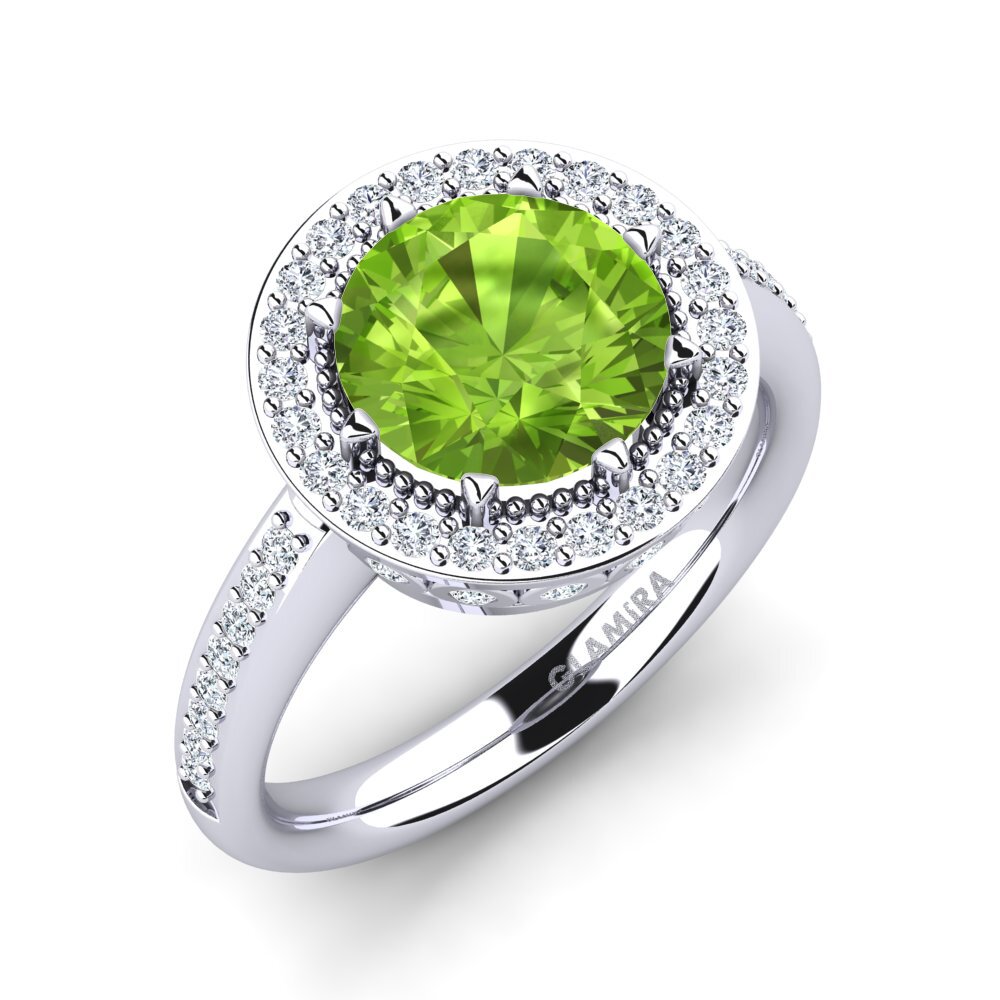 Peridot Engagement Ring Aprila