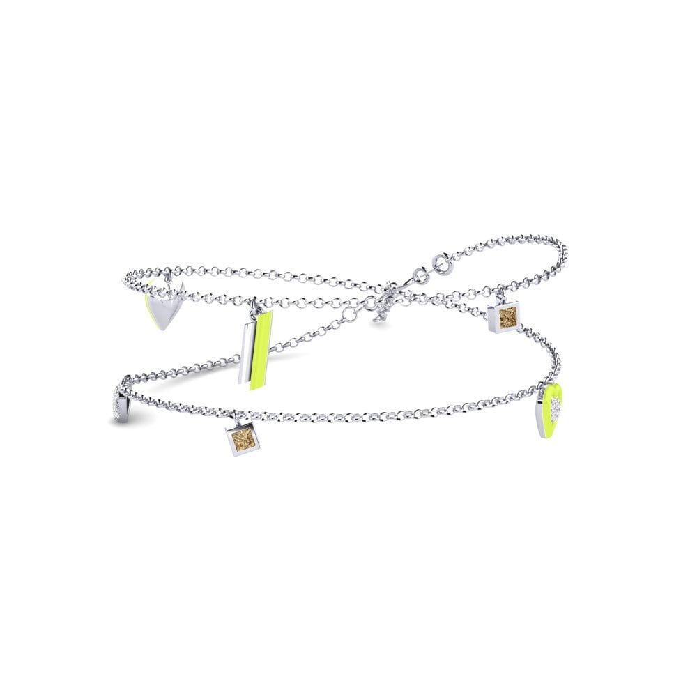 Diamante café Collar de Mujer Aquacar