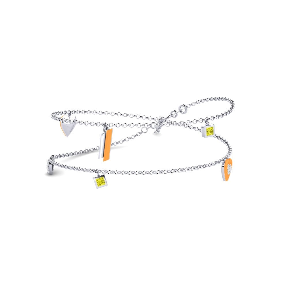 Yellow Diamond Women's Necklace Aquacar